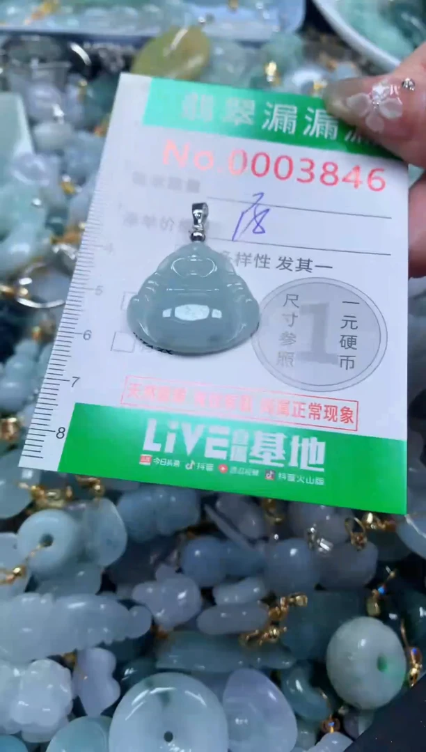 吊坠(不含链)未镶嵌翡翠3846