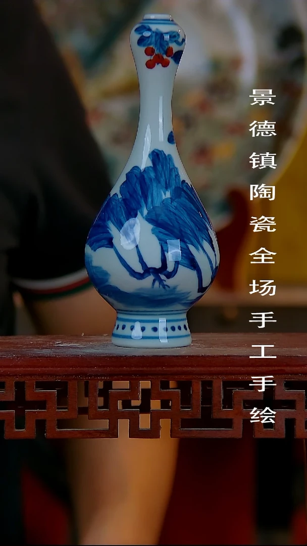 摆件手景德镇陶瓷 全场手工绘