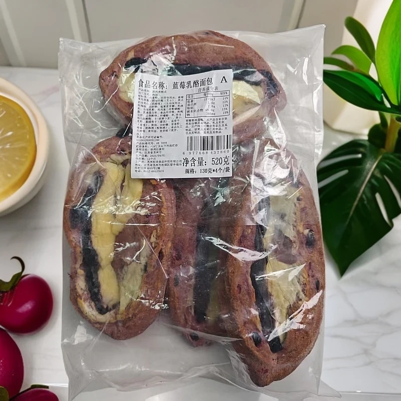 520g*2袋-顺/京-蓝莓乳酪面包糕点小吃【到26年4月1日】