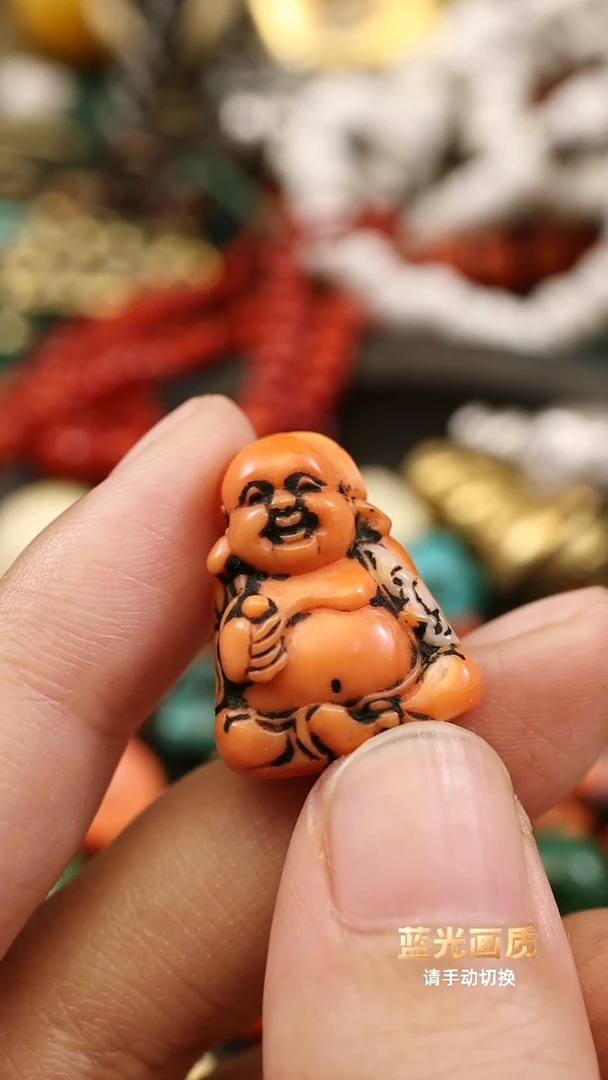老海红手雕小造像