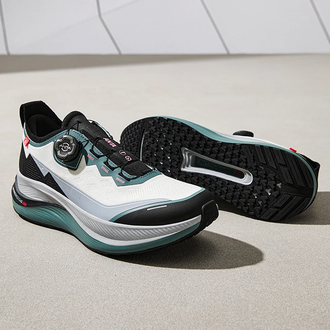 安踏绝群丨25年防滑支撑减震旋钮跑鞋舒适跑步运动鞋112515502-XF