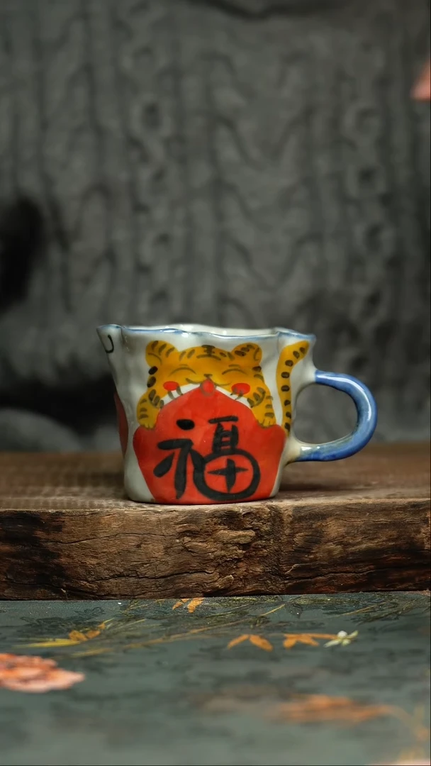 【闪购商品】杯 釉下彩手工手绘同款陶器