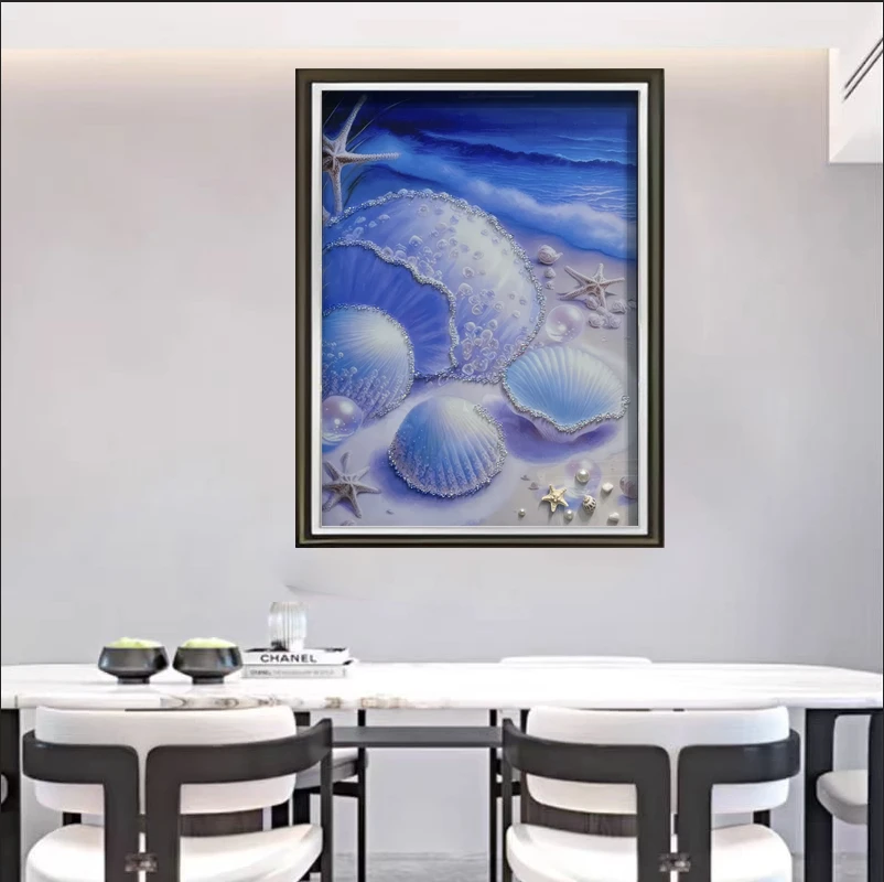 Q264海岸入户玄关餐厅装饰画走廊过道挂画卧室床头画