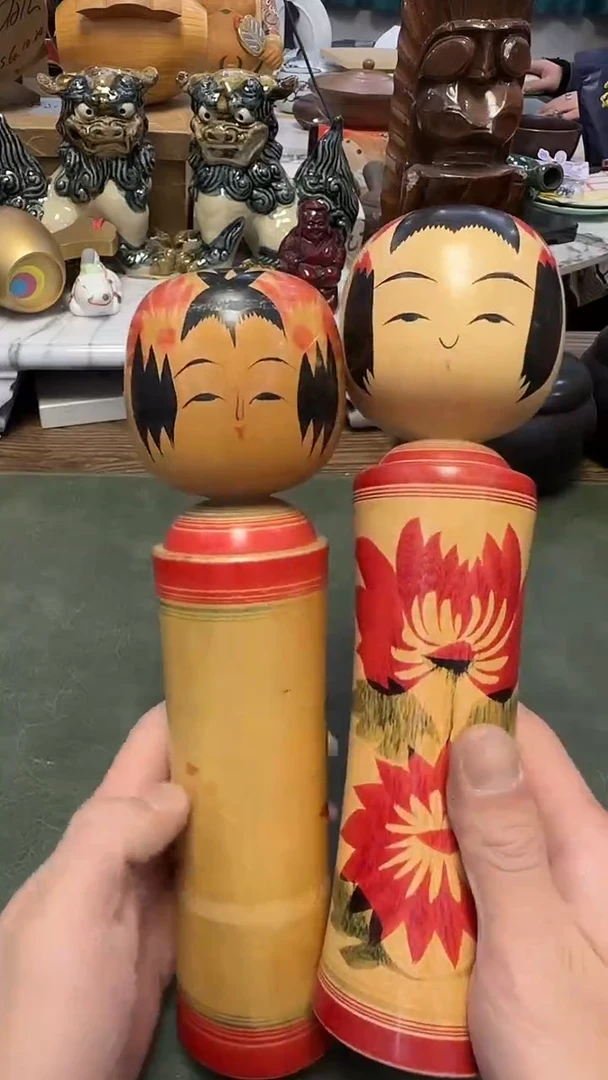 287···带款木摆件