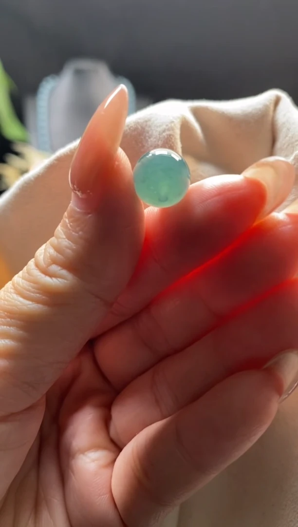 未镶嵌手链翡翠散珠卡10MM圆珠