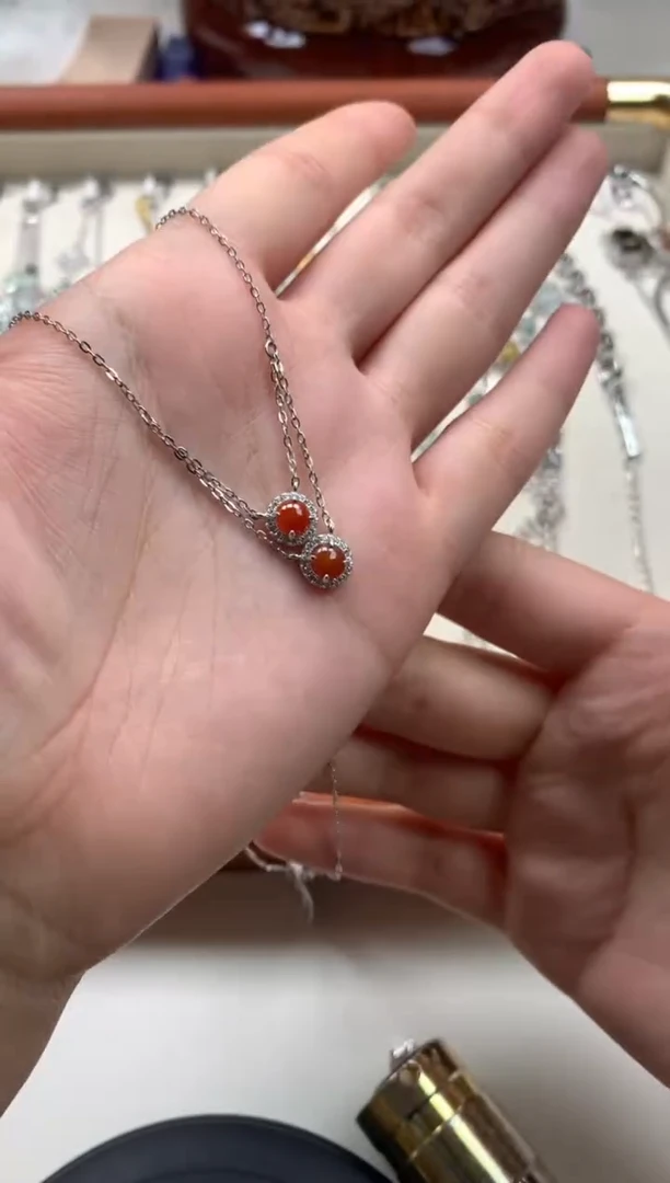 银S925镶嵌戒指翡翠项链18