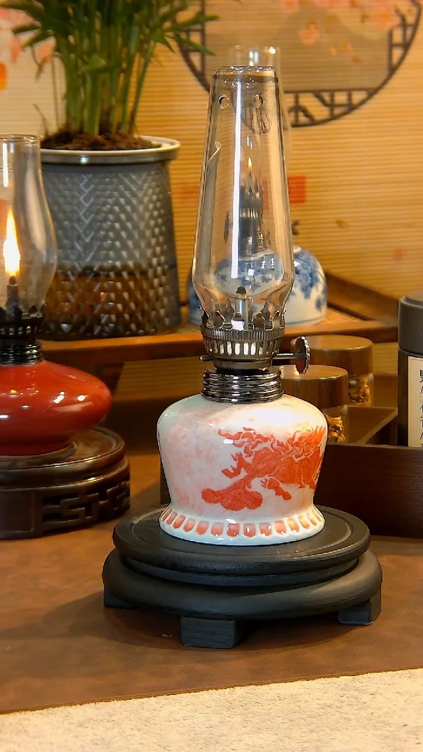 景德镇陶瓷油灯摆件