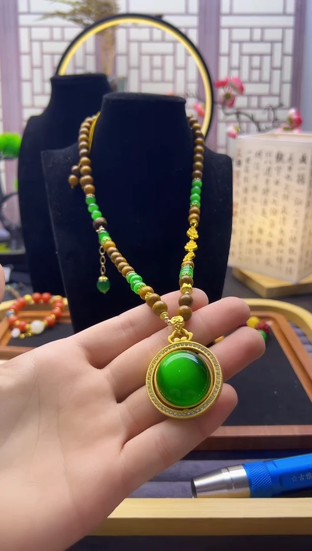 【闪购商品】碧玺颈饰14K金镶嵌X805