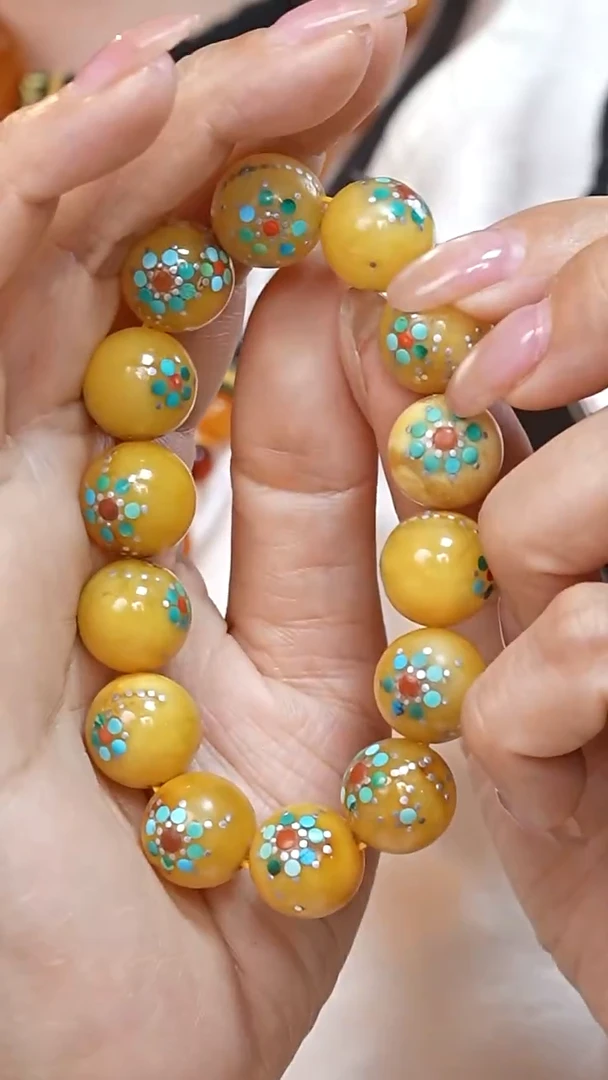 蜜蜡颈饰未镶嵌2583天然蜜蜡珠宝奇石云端妖孽全部保真