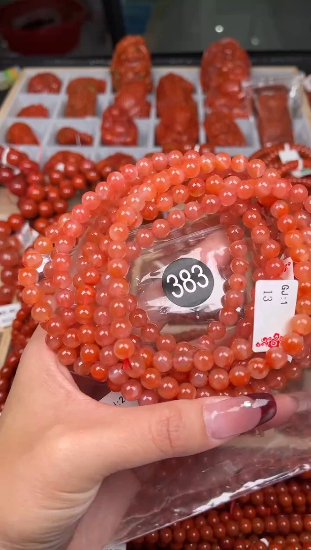 【闪购商品】南红玛瑙珠宝奇石未镶嵌383-7+随机多样性/一条