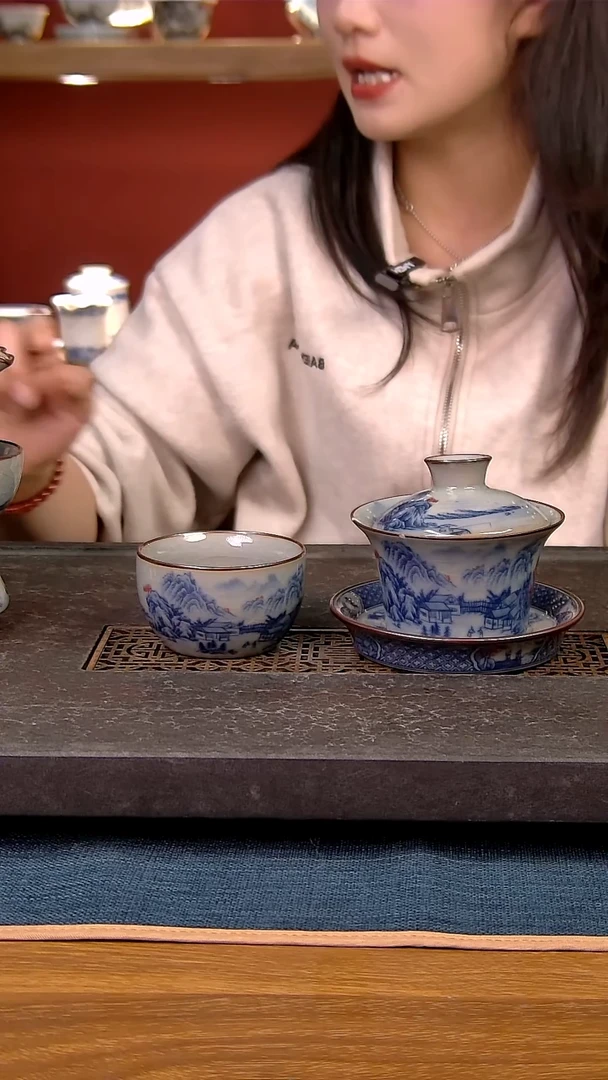 简装家用款2件套 老陶泥开片纹陶瓷茶具