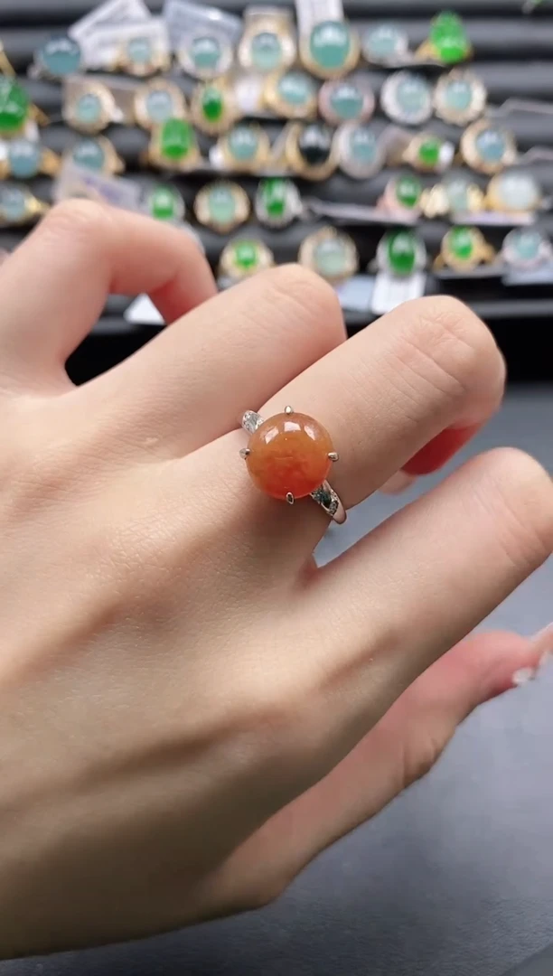 【闪购商品】翡翠戒指银S925镶嵌1111