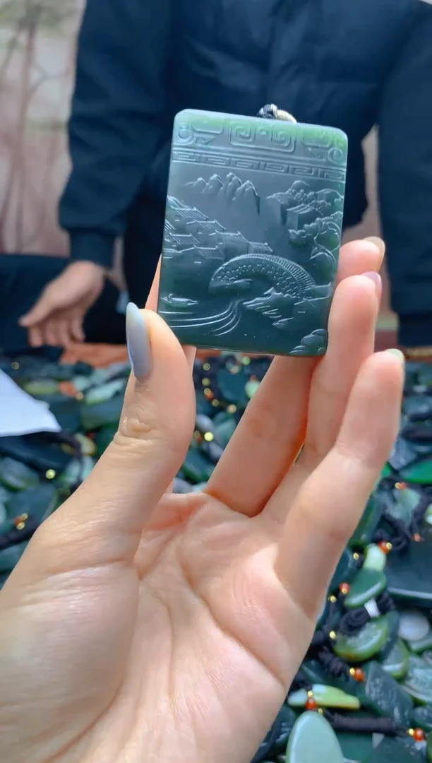 未镶嵌和田玉珠宝半成品1