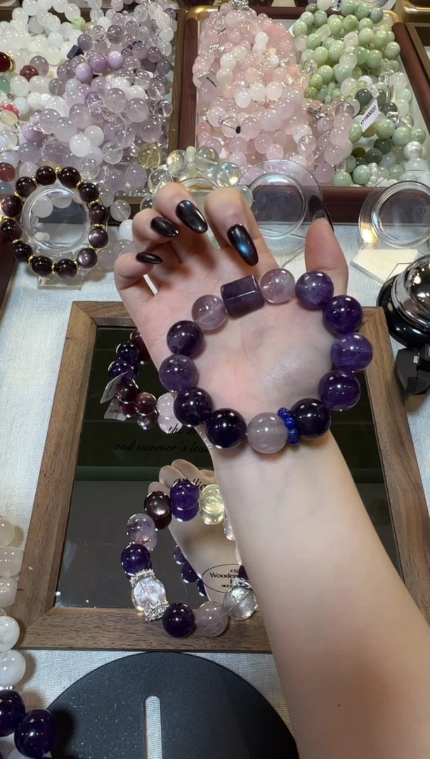 未镶嵌手串水晶柒****a紫水水晶手串