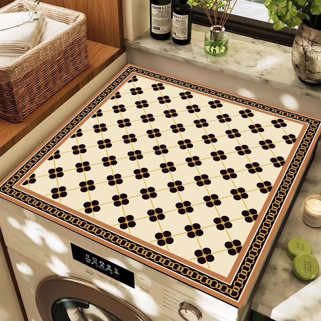 【清新四叶草60*60cm】硅藻泥吸水防滑脚垫浴室入户门垫速干地垫