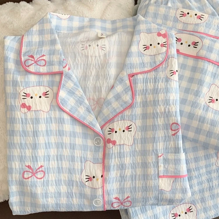 【云朵棉春秋睡衣女】长袖两件套卡通少女生可爱家居服保暖套装