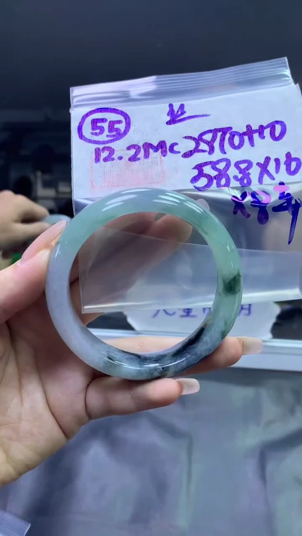 未镶嵌定制翡翠55手镯58.8丝+2970元+拍一发一