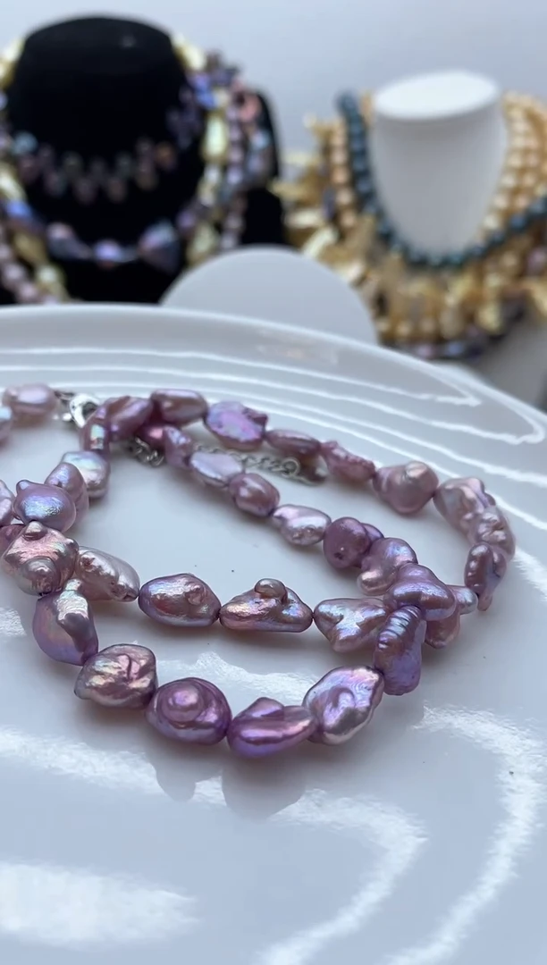 【闪购商品】淡水珍珠颈饰钛钢129