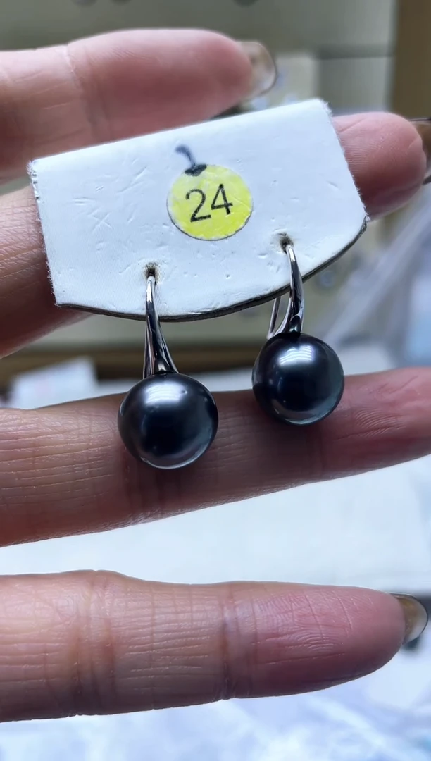 【闪购商品】海水珍珠耳饰银S925镶嵌2