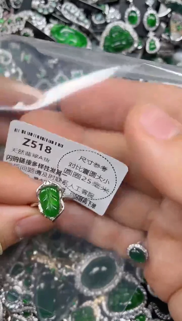 颈饰未镶嵌翡翠Z518戒指