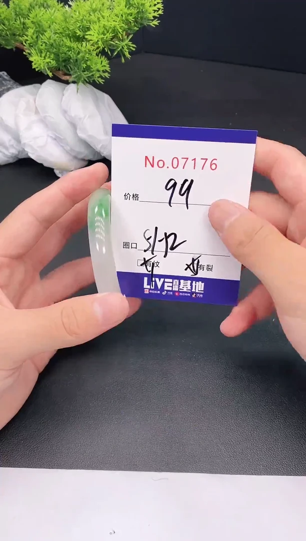 未镶嵌手镯翡翠07176