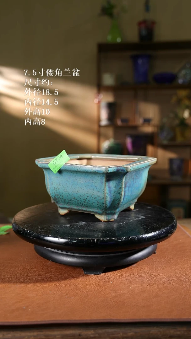 7.5寸倭角兰盆        734