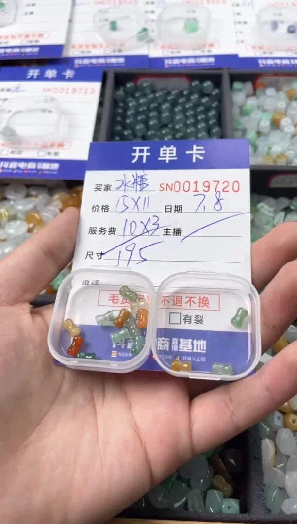 翡翠未镶嵌颈饰冰***子00019720
