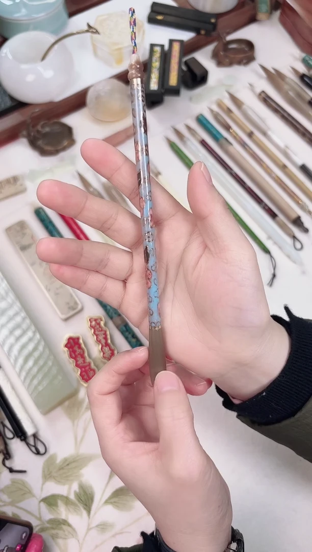 合三舍直播间景泰蓝小楷