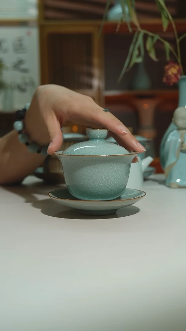 杯冰花元宝盖碗安全发货