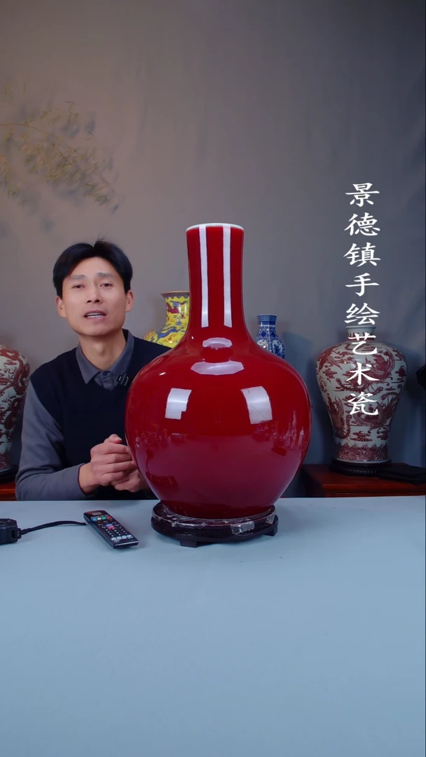 摆件陶瓷景德镇手工手绘陶瓷摆件70