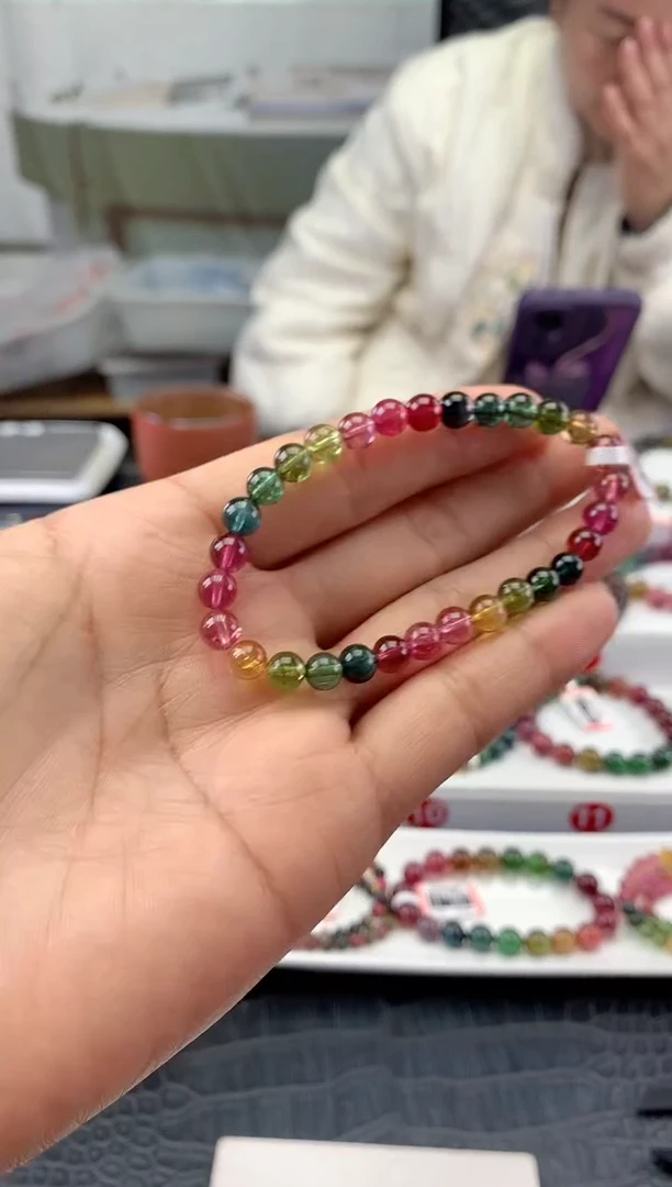 未镶嵌手串碧玺多样性发一条