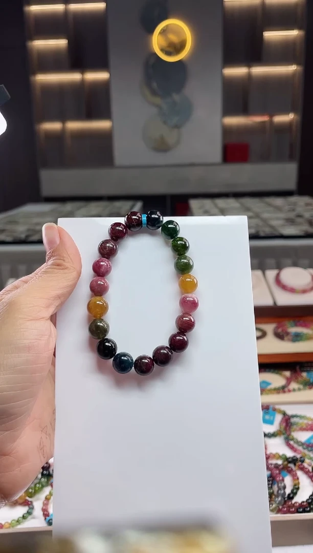 单圈手串未镶嵌碧玺（多样性发一条）Q
