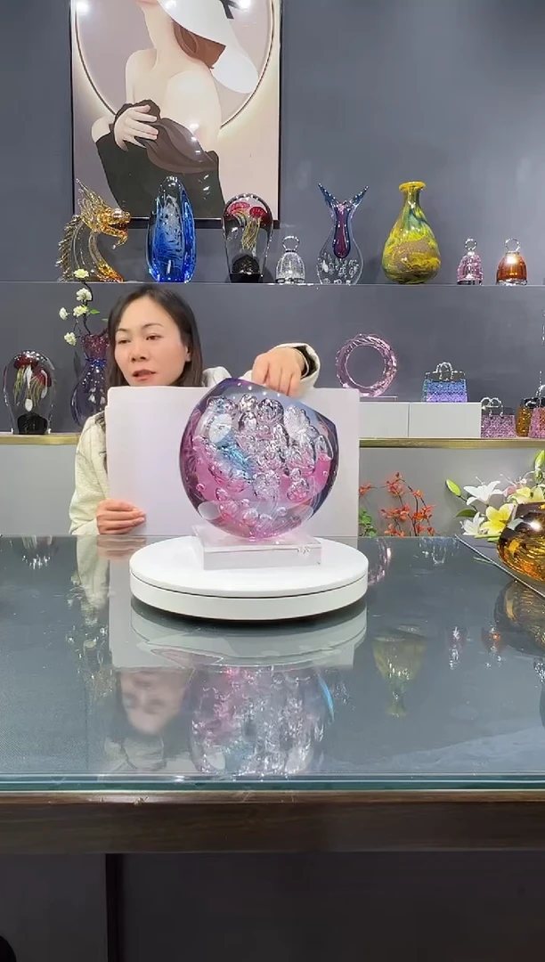 手工艺品琉璃 水晶琉璃繁花1个