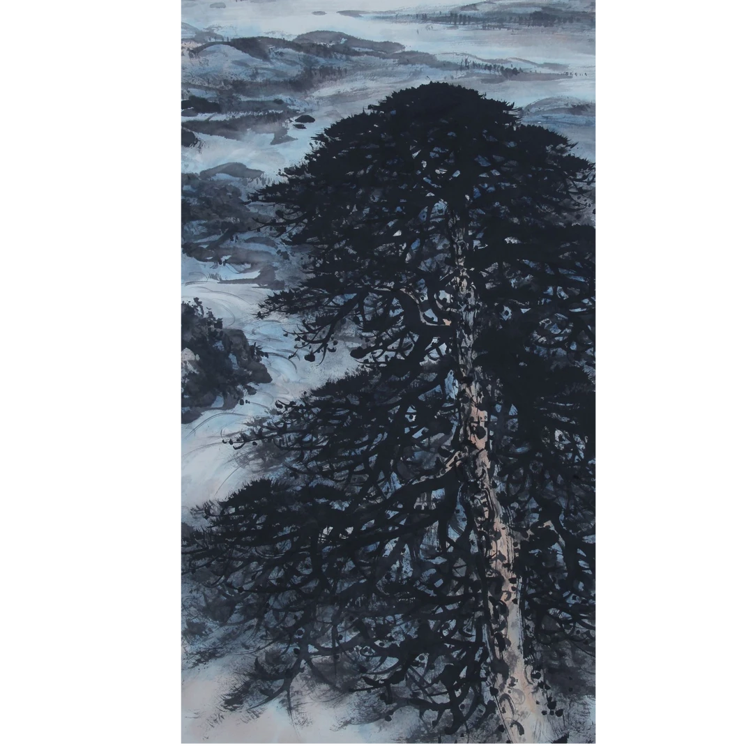 LOT.1314 《山水》123*69cm 纸本设色立轴