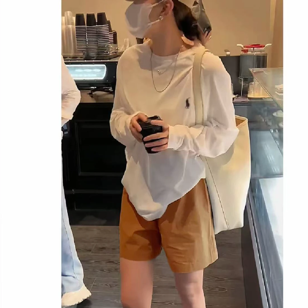 秋冬慵懒风德绒宽松加厚新款百搭长袖上衣休闲韩版外穿气质T恤