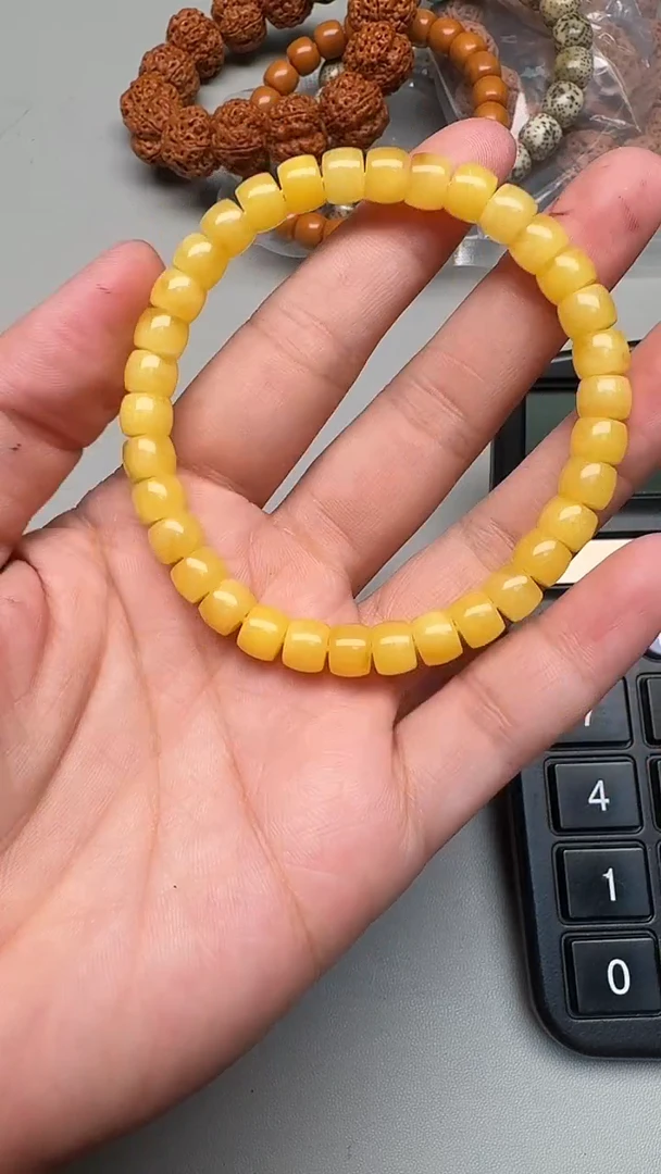 裸石蜜蜡未镶嵌蜜蜡手串