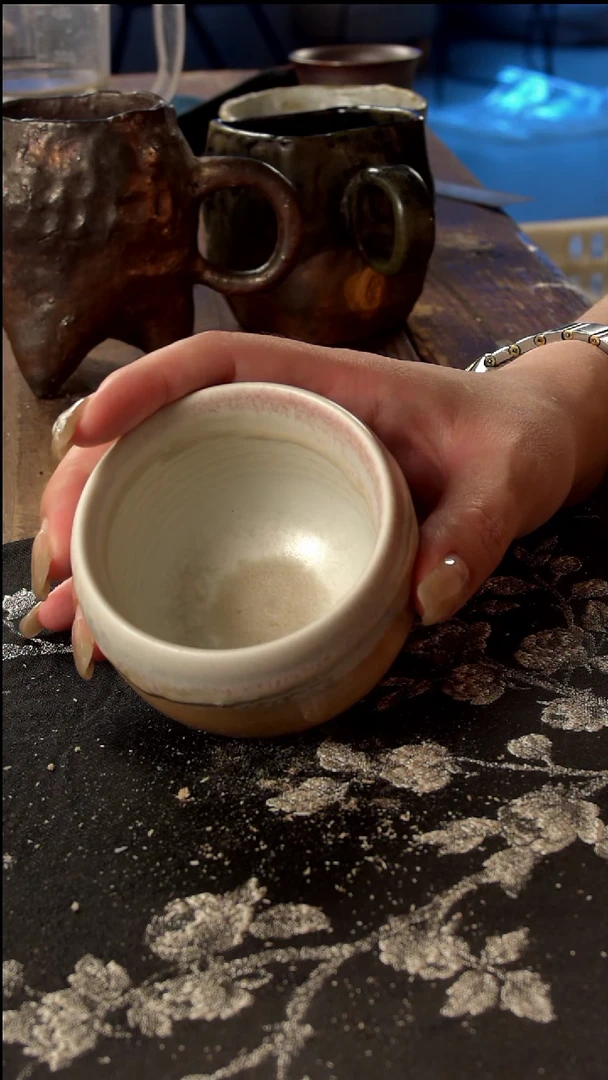 瓷片山乙柴烧高端茶具