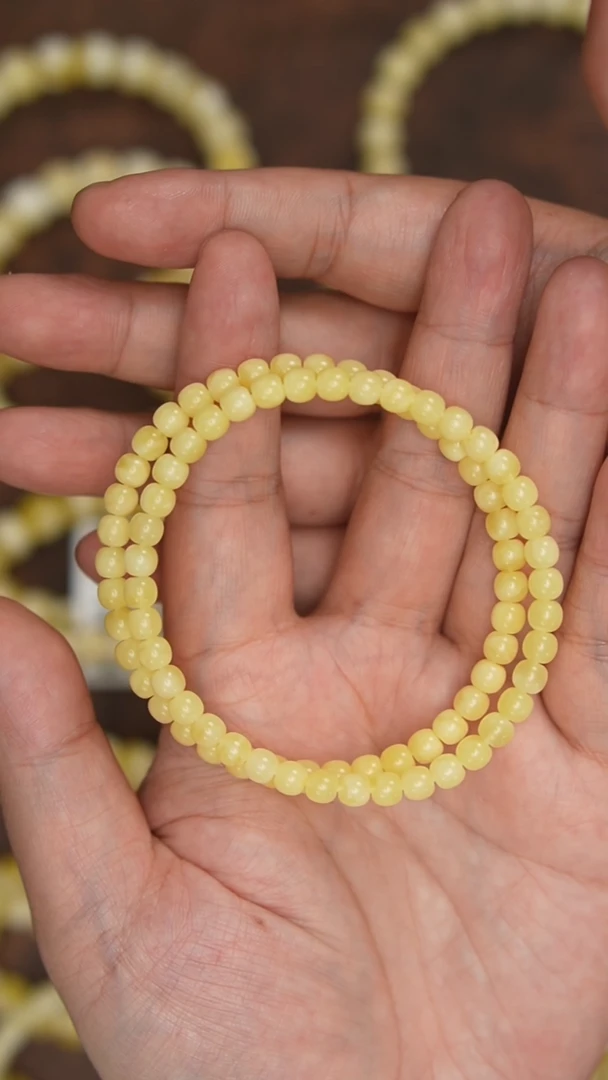 【闪购商品】蜜蜡珠宝奇石未镶嵌约5.5mm+（单件）