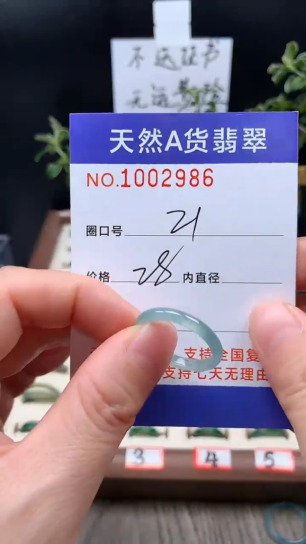 未镶嵌戒指翡翠21#