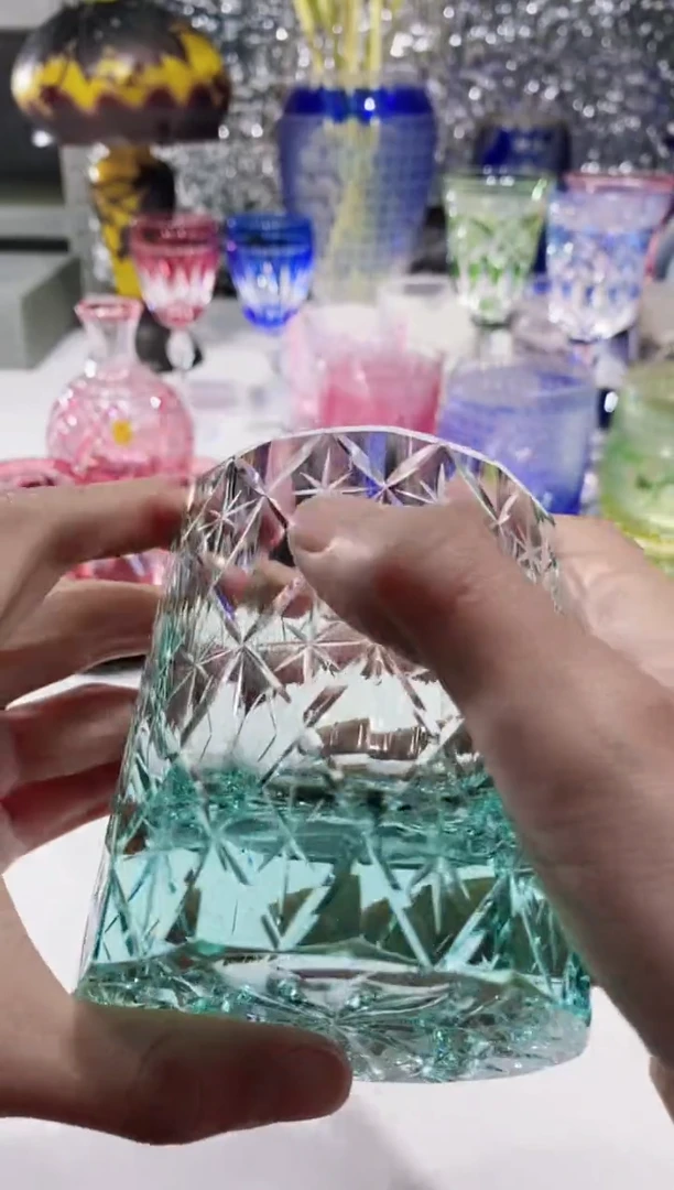 【闪购商品】水晶玻璃无手柄款K9水晶薄荷绿微瑕613