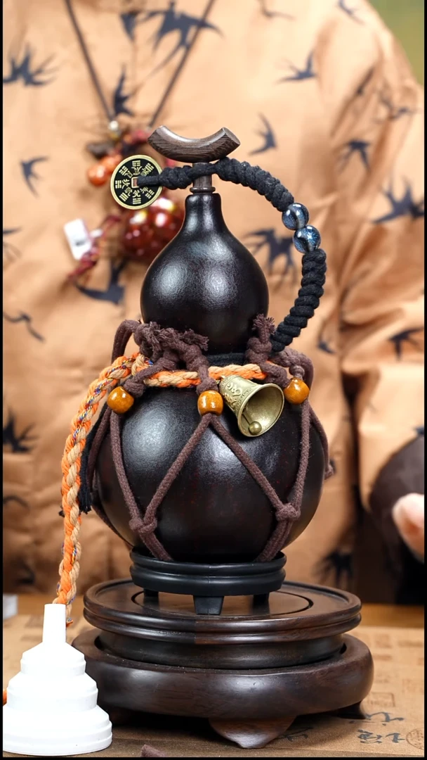 XS077网兜款大漆酒葫芦（现货现发）