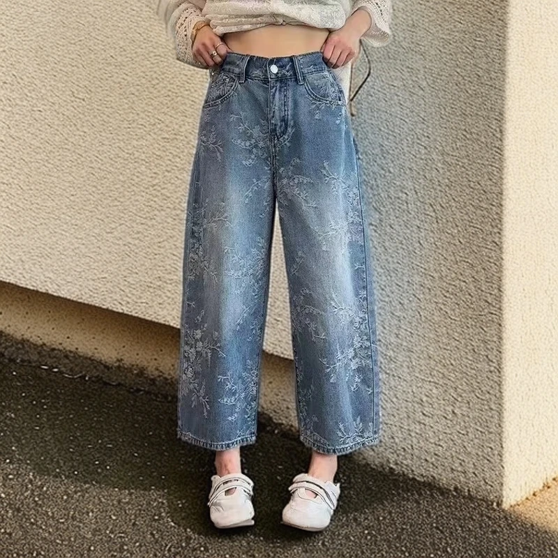 双面提花工艺牛仔裤2025款（下单送腰带）