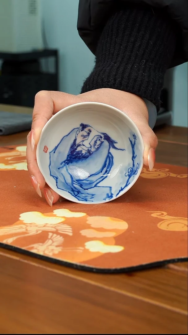 袁军手绘陶瓷主人杯43