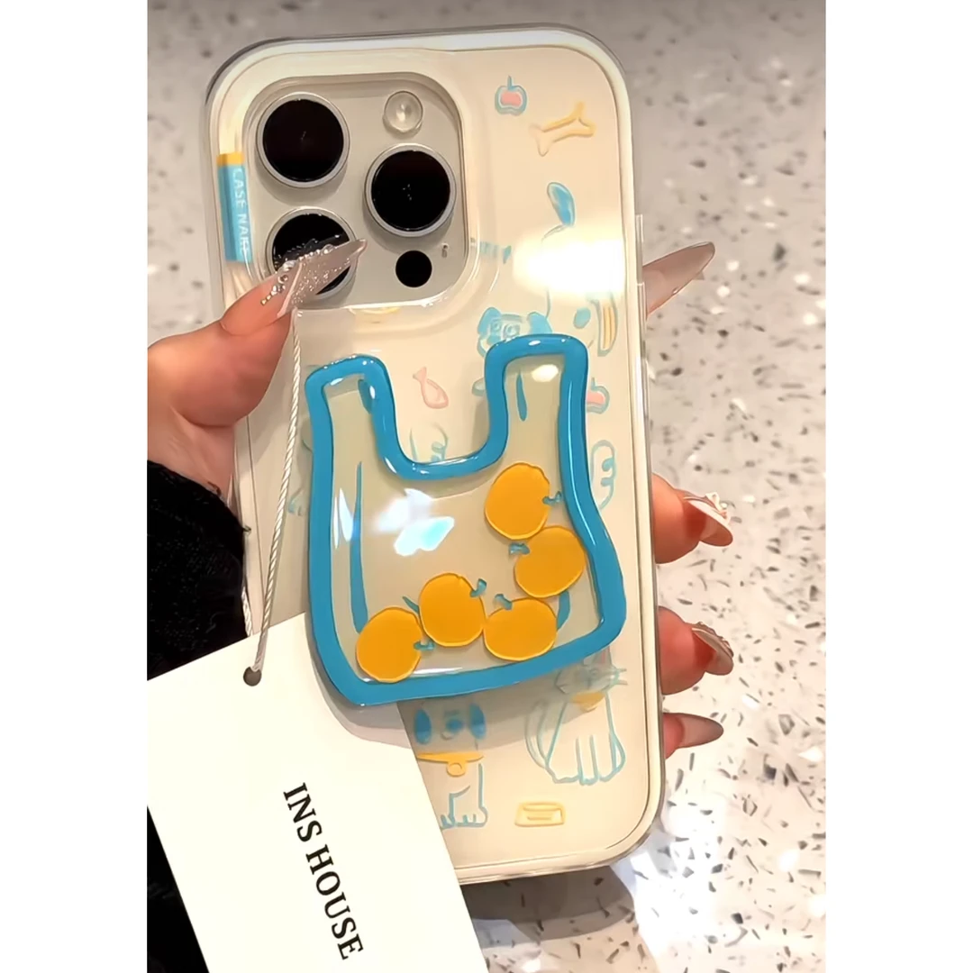 壳望涂鸦小猫适用苹果华为vivo小米oppo女iphone15/16/14手机壳