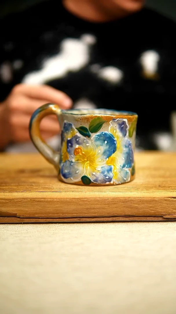 @@陶园瓷舍@@纯手工手绘@高温釉下彩