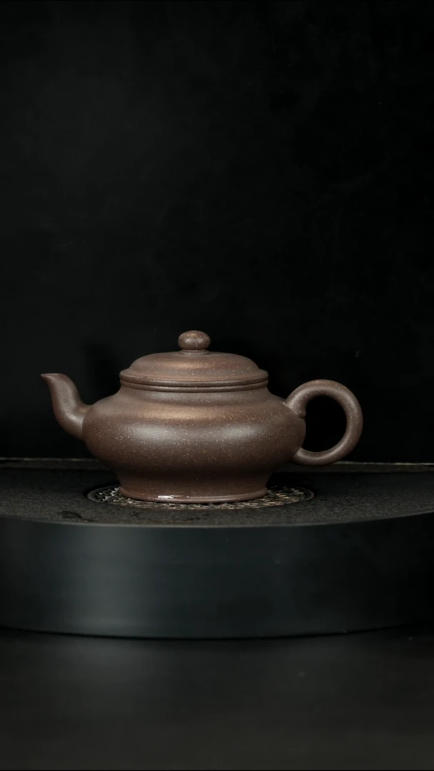 【闪购商品】紫砂茶壶大水潭天青共生小磨研磨扁灯