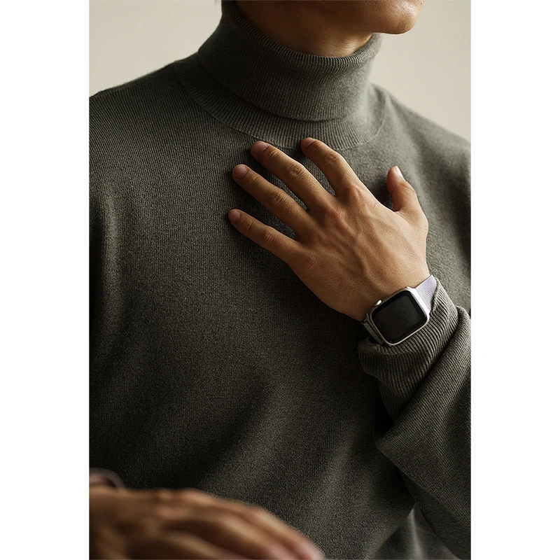 秋冬厚款莫代尔绵羊毛高领毛衣男士松弛感柔软亲肤保暖休闲针织衫