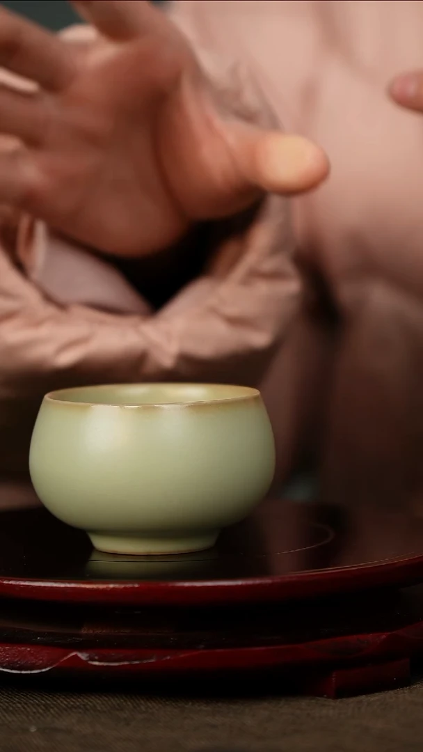 全品 粉青 禅定杯