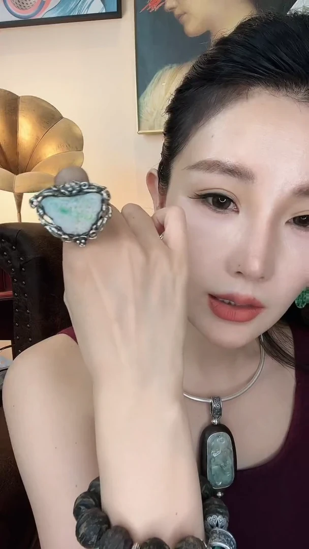 翡翠未镶嵌耳饰翡翠A723