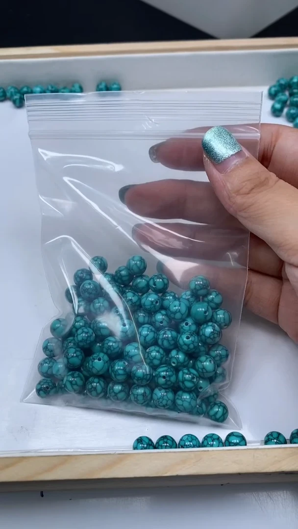 未镶嵌玛瑙手饰善*D380 乌兰花绿淞8mm122个